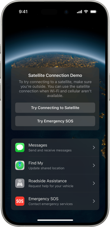 IOS 18 satellite messaging