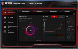 MSI Gaming Center – fan curves