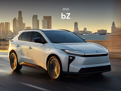 2026 Toyota bZ SUV with NACS charging port. (Image source: Toyota)