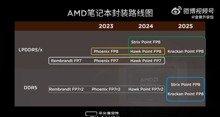 Upcoming AMD APUs (Image source: Golden Pig Upgrade on Weibo)