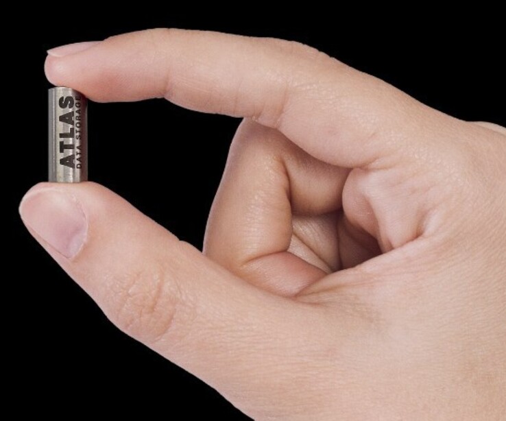 Tubes for the Atlas Eon 100 hold dehydrated synthetic DNA that store written data. (Image source: Atlas Data Storage)