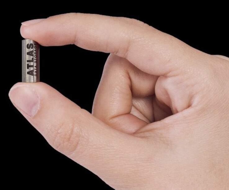 Tubes for the Atlas Eon 100 hold dehydrated synthetic DNA that store written data. (Image source: Atlas Data Storage)