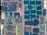 This die shot of the Samsung Exynos 9820 shows the various integrated cores. (Source: ChipRebel)