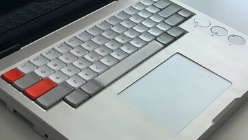 Flurples's Campus laptop project keyboard. (Image source: Flurples on YouTube)
