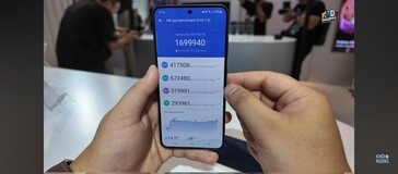 Samsung Galaxy S24 AnTuTu score (image via Khôi Ngọng on YouTube)