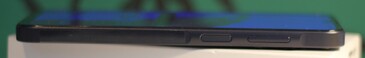 Right side: standby key, volume rocker