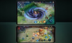 The Lenovo Legion Y700 tablet (top) and Legion Y90 smartphone (bottom) feature Snapdragon SoCs. (Image source: Lenovo - edited)