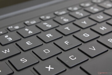 Keys are firmer and with louder clatter than most other Ultrabooks