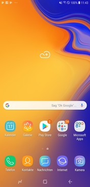 Default home screen