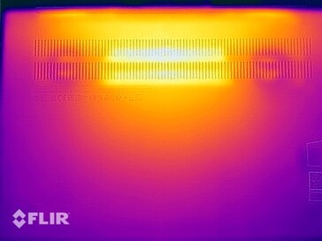 Surface temperatures stress test (bottom side)