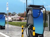 Two public electric vehicle chargers in the UK (Image source: Mer UK)