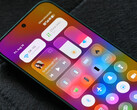 HyperOS 4 beta has landed on the first set of eligible devices Pictured: Xiaomi's new Liquid Glass-like design showcased in the control center.