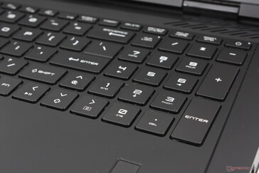 Full-size arrow keys and numpad are very spacious and uncommon on laptops