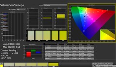 CalMAN: Color saturation