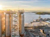 Northern Lights CO2 storage tanks (Image: Northern Lights / Svein Ove Søreide)