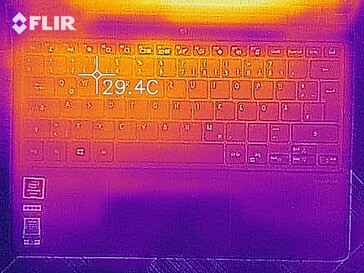 Heat development - top (idle)