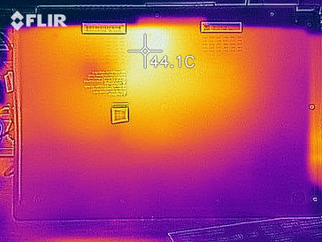 Heat development, bottom (load)