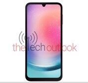 Galaxy A24 - dark red. (Image source: Thetechoutlook)