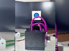 Steam Machine modded with water cooling components.