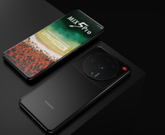 Concept renders of the Xiaomi Mix 5 Pro. The Xiaomi 12 Ultra will likely look similar. (Source: LetsGoDigital)