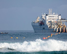 A boat involved in laying the Marea undersea cable. (Source: Microsoft)