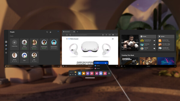 Squeeze in more tabs offering more distraction while you work. (Image source: Oculus Blog)