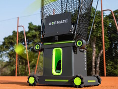 The Acemate Tennis Robot helps eliminate the need to find a matching tennis partner for rallies and serve practice. (Image source: Acemate)