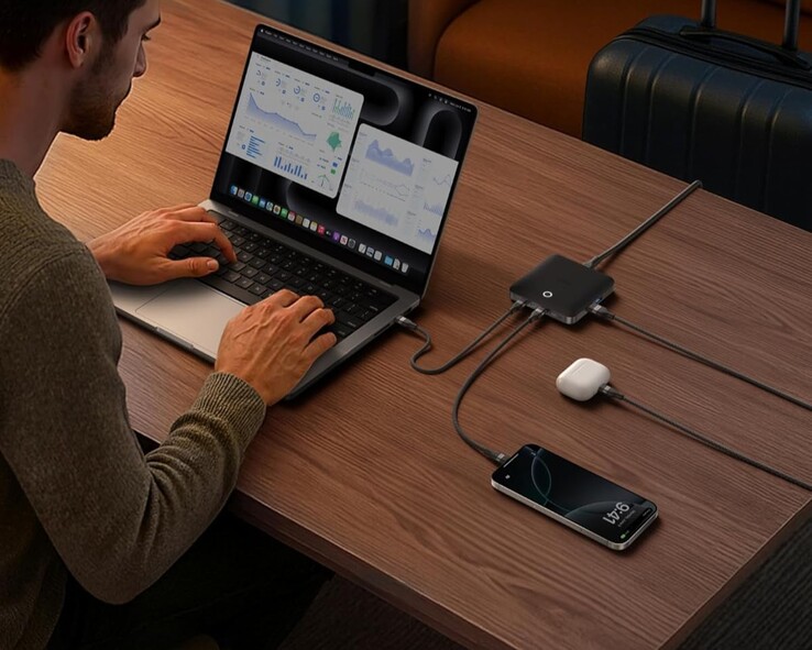 The Anker Nano Charger (130W, 6 Ports). (Image source: Anker via Amazon)