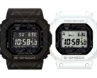 The black Casio GW-5000HS-1 and the white Casio GW-5000HS-7 watches. (Image source: Great G-Shock World - upscaled with AI) 