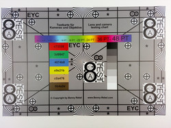 Photographed reference card