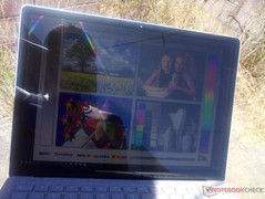 Outdoors under direct sunlight