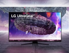 The new UltraGear 48GQ900 monitor from LG is the company's first OLED panel to support 138 Hz refresh rates.  (Image Source: LG)