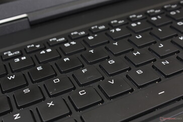Key feedback is firmer and louder than on most other laptops