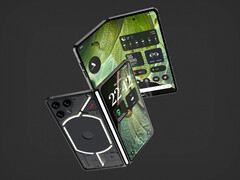 The Nothing Fold (1) concept has three rear cameras. (Image source: Sarang Sheth/Yanko Design)