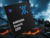 The Samsung Exynos 2200 is expected to offer ray-tracing technology in supported games. (Image source: Samsung - edited (Exynos 2200 mockup))