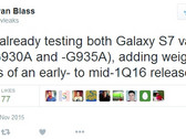 AT&T testing Samsung Galaxy S7 rumor on Twitter by @evleaks
