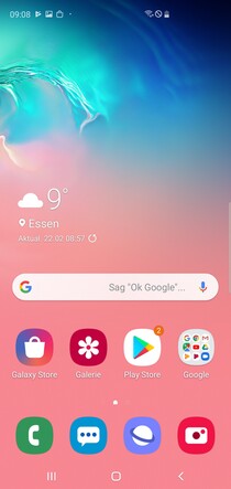 Default home screen