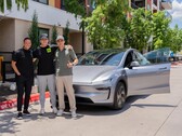 This Tesla Model Y is the first ever vehicle to be delivered autonomously (Image source: Tesla)