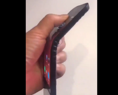 The hinge system used on the Lenovo prototype is reminiscent of Samsung's early schematics of the Galaxy X. (Source: bang_gogo_ on Twitter)