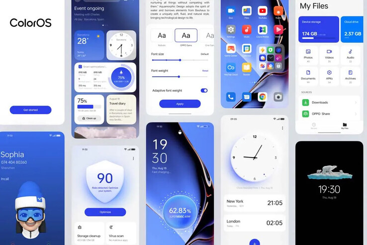 OPPO unveils its latest, Android 13-based, mobile UI. (Source: OPPO)