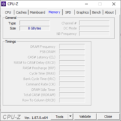 HP 14s-dq1431ng - CPUz Memory