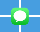 Apple's iMessage is now available on Windows... sort of. (Image: Windows logo and iMessage logo)