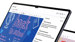 A notched tablet screen. (Image source: Samsung)