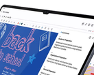 A notched tablet screen. (Image source: Samsung)
