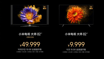 Prices. (Image source: Xiaomi TV)