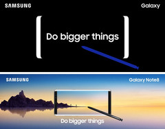 Official advertising material for the Note 8, according to Evan Blass. (Source: @evleaks | Twitter)