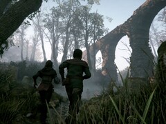 An image showing two characters in A Plague Tale: Innocence, now 90% off on Steam.