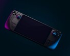 A Steam Deck on a purple black gradient background (Image source: Alexander Andrews via Unsplash; cropped)
