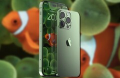 The unofficial iPhone 14 Pro Max and iPhone 14 Pro renderings are based on rumors and leaks. (Image source: @4RMD3/Apple - edited)