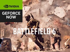Battlefield 6 Nvidia GeForce Now banner (Image source: EA, Nvidia with edits)